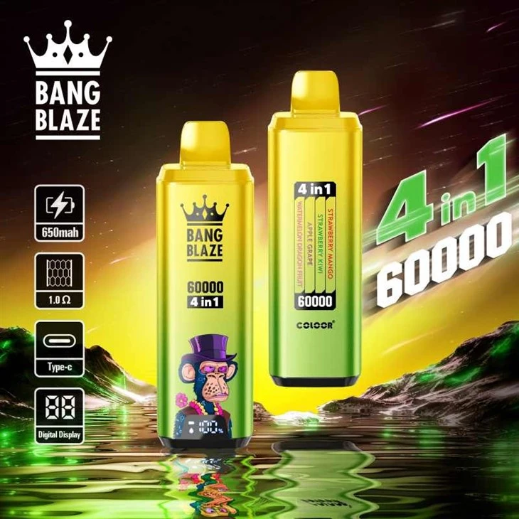 BANG BLAZE 60000 PUFFS 4 IN 1 FLAVOR VAPE BANG BLAZE 60000 PUFFS 4 IN 1 FLAVOR VAPE