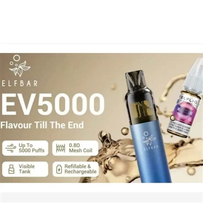ELFBAR lansira elektroničku cigaretu EV5000 koja se može ponovno puniti u Vel...