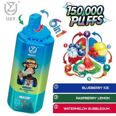 Elektronička cigareta za jednokratnu upotrebu UZY 6-in-1 150K|150 000 dizanja...
