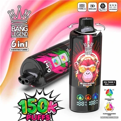 BANG LEGEND 150K Disposable E-Cigarette: vrhunsko inovativno iskustvo s tri l...