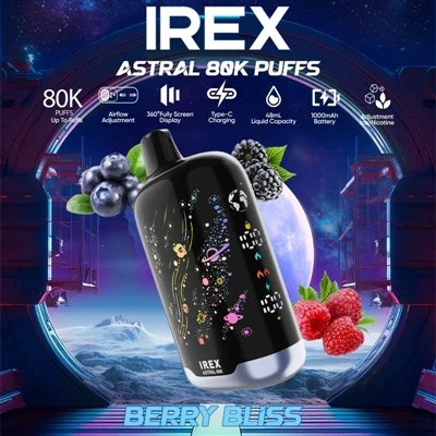 IREX Astral 80K – vodeća jednokratna e-cigareta velikog kapaciteta, snažne iz...