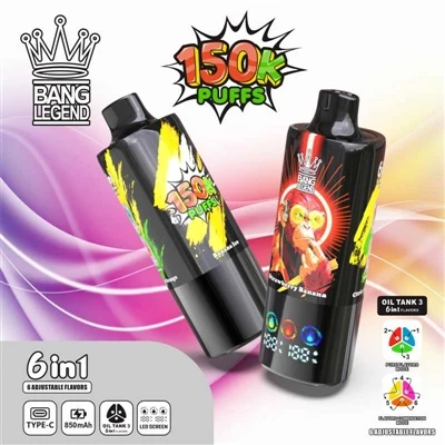 BANG LEGEND 150K PUFFS VAPE — novo mjerilo za vrhunske-jednokratne e-cigarete.