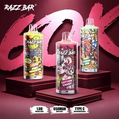 Razz Bar 60000: Uvod u novu eru jednokratnih e-cigareta velikog{1}}kapaciteta.