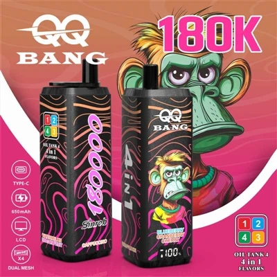 QQ BANG 4in1 180K: jedan štapić za četiri okusa, čineći vaš svaki dan zabavnim!