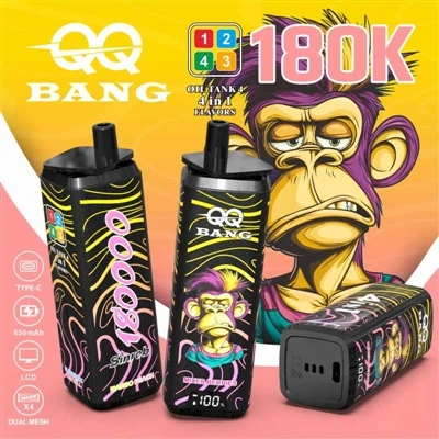 QQ BANG 180K 4u1: Vrhunsko Vape iskustvo s četiri okusa u jednom potezu