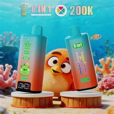 BANG KING VAPEN 200K 8IN1: Vrhunski doživljaj e-cigarete s više okusa i moder...