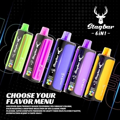 Stag Bar 6in1 180K: Jednokratna E-cigareta koja kombinira 'izdržljivost' i 's...