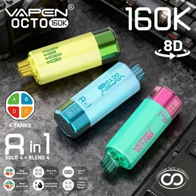VAPEN OCTO 160K: E-e-cigareta za jednokratnu upotrebu koja doista usavršuje i...