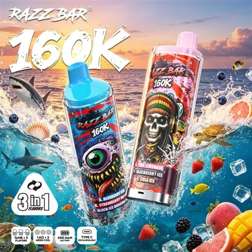 RazzBar 160K 3-u-1: Kada vaping iz 